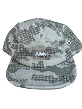 Vintage Stussy Camo 5 Panel Hat